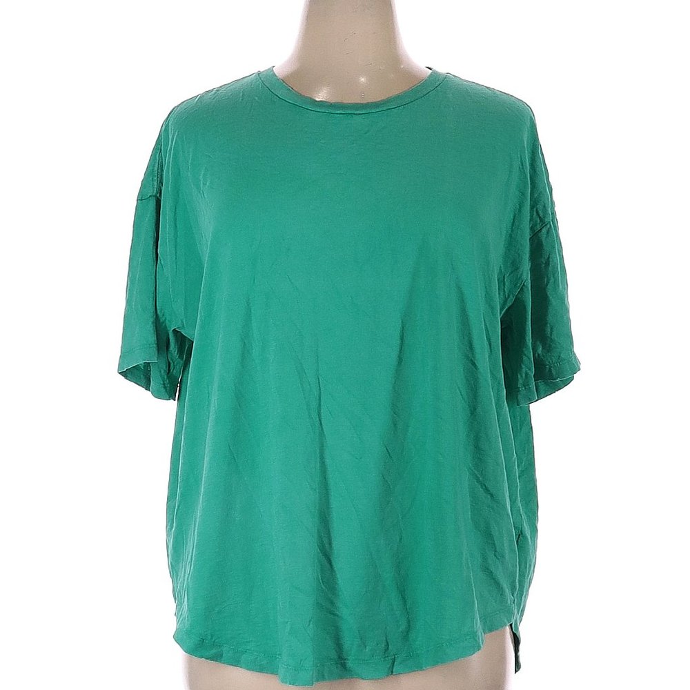 Aerie XL Green T shirt - Oversized curved hem